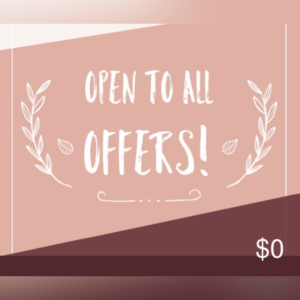 Feel free to send me offers and questions! :)